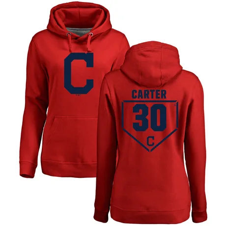 Women's Joe Carter Red RBI Pullover Hoodie