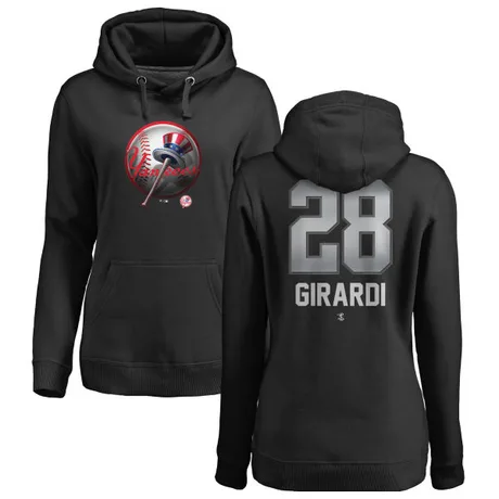 Women's Joe Girardi Black Midnight Mascot Pullover Hoodie