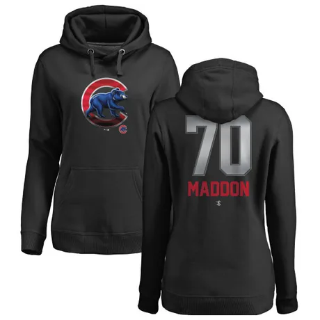Women's Joe Maddon Black Midnight Mascot Pullover Hoodie