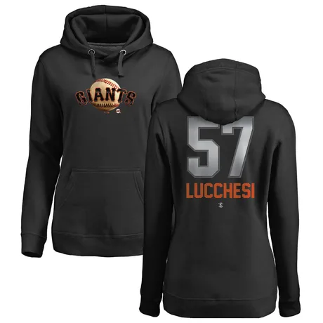 Women's Joey Lucchesi Black Midnight Mascot Pullover Hoodie