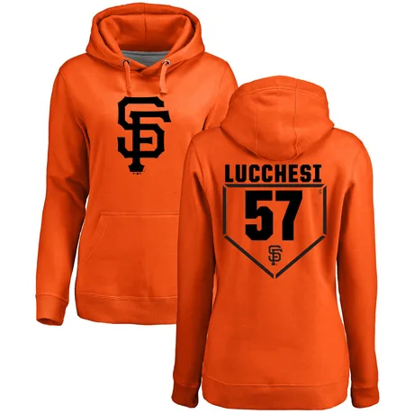 Women's Joey Lucchesi Orange RBI Pullover Hoodie