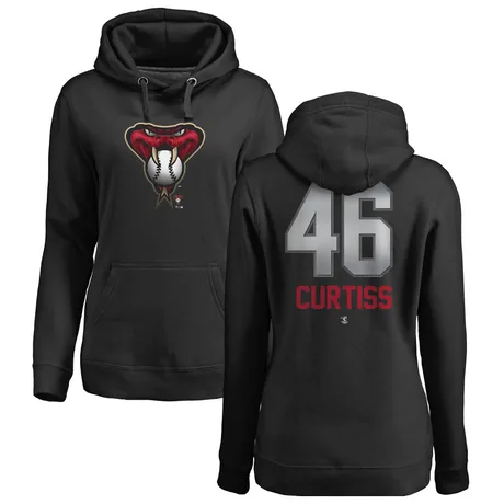 Women's John Curtiss Black Midnight Mascot Pullover Hoodie