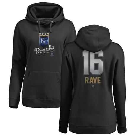 Women's John Rave Black Midnight Mascot Pullover Hoodie