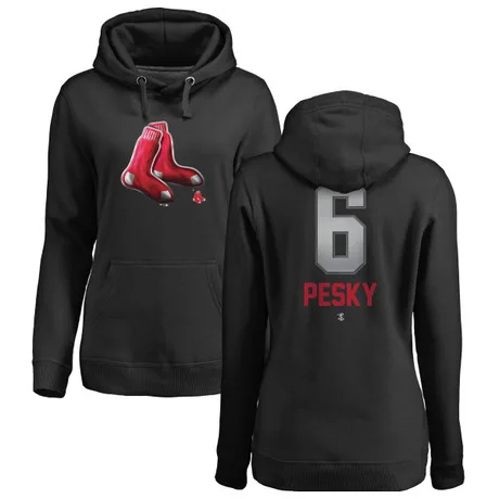 Women's Johnny Pesky Black Midnight Mascot Pullover Hoodie