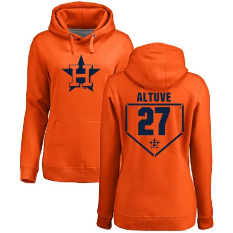 Women's Jose Altuve Orange RBI Pullover Hoodie