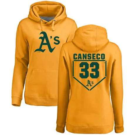 Women's Jose Canseco Gold RBI Pullover Hoodie