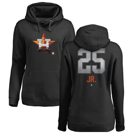 Women's Jose Cruz Jr. Black Midnight Mascot Pullover Hoodie