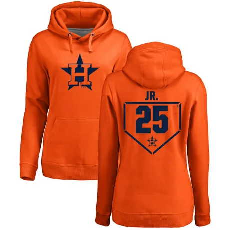 Women's Jose Cruz Jr. Orange RBI Pullover Hoodie