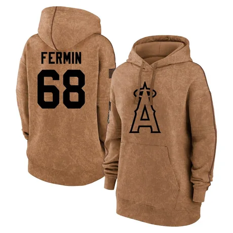 Women's Jose Fermin Brown 2023 Salute to Service Pullover Hoodie