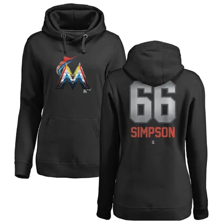 Women's Josh Simpson Black Midnight Mascot Pullover Hoodie