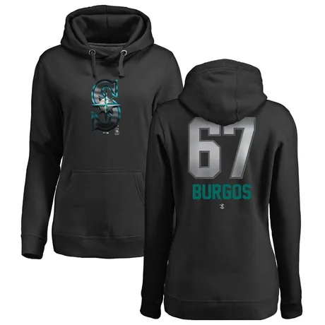 Women's Juan Burgos Black Midnight Mascot Pullover Hoodie