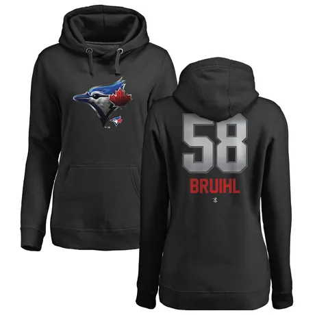 Women's Justin Bruihl Black Midnight Mascot Pullover Hoodie
