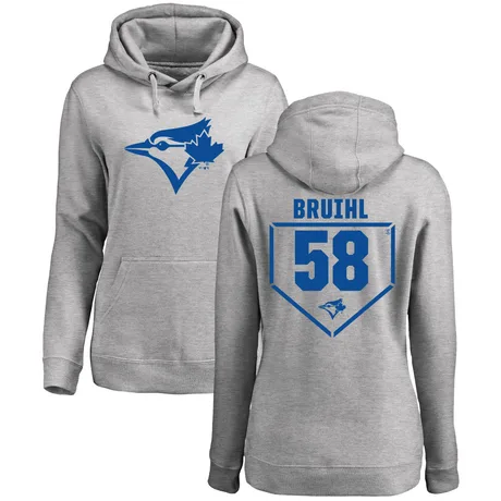 Women's Justin Bruihl Gray RBI Pullover HoodieHeathered