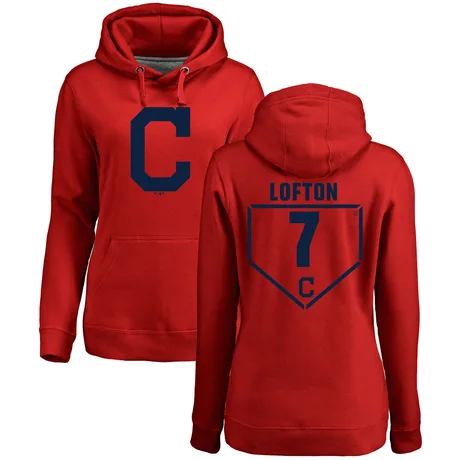 Women's Kenny Lofton Red RBI Pullover Hoodie