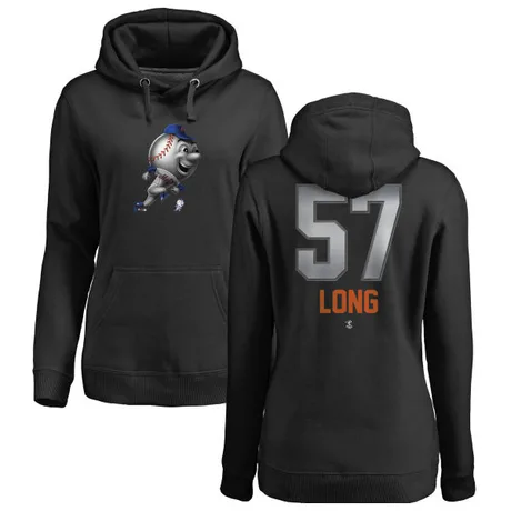 Women's Kevin Long Black Midnight Mascot Pullover Hoodie