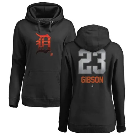 Women's Kirk Gibson Black Midnight Mascot Pullover Hoodie