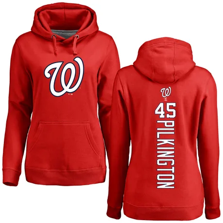 Women's Konnor Pilkington Red Backer Pullover Hoodie