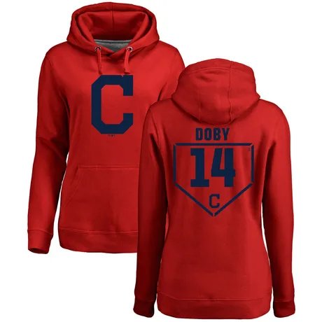 Women's Larry Doby Red RBI Pullover Hoodie