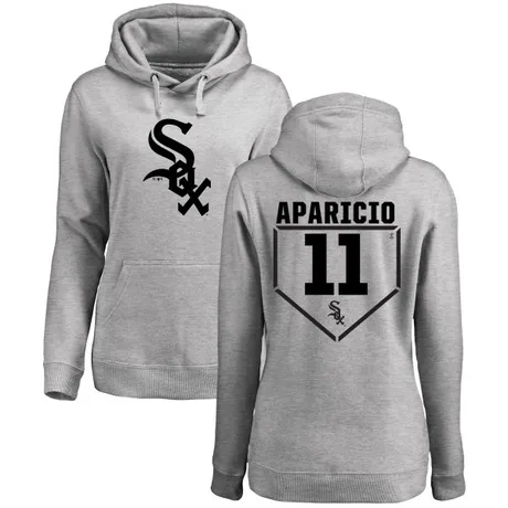 Women's Luis Aparicio Gray RBI Pullover HoodieHeathered
