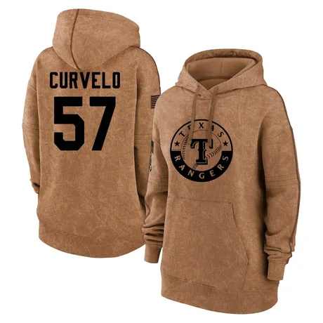 Women's Luis Curvelo Brown 2023 Salute to Service Pullover Hoodie