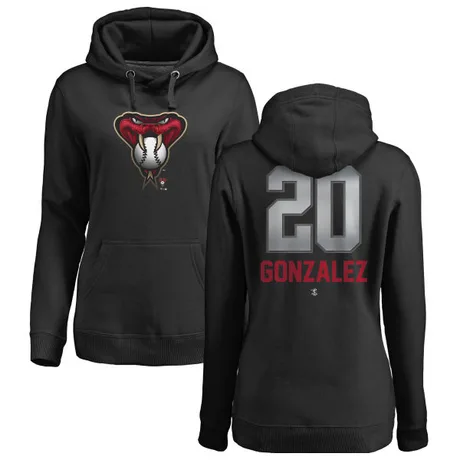 Women's Luis Gonzalez Black Midnight Mascot Pullover Hoodie
