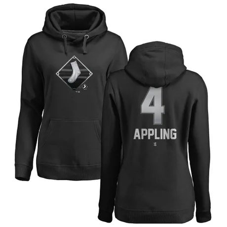 Women's Luke Appling Black Midnight Mascot Pullover Hoodie