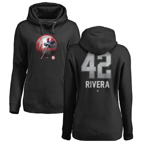 Women's Mariano Rivera Black Midnight Mascot Pullover Hoodie