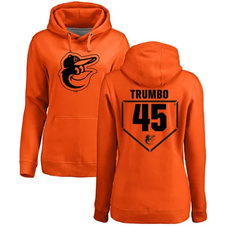 Women's Mark Trumbo Orange RBI Pullover Hoodie