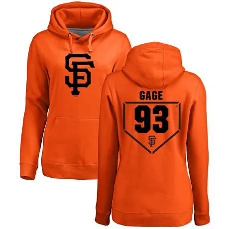 Women's Matt Gage Orange RBI Pullover Hoodie
