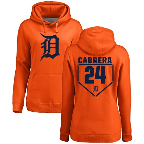 Women's Miguel Cabrera Orange RBI Pullover Hoodie