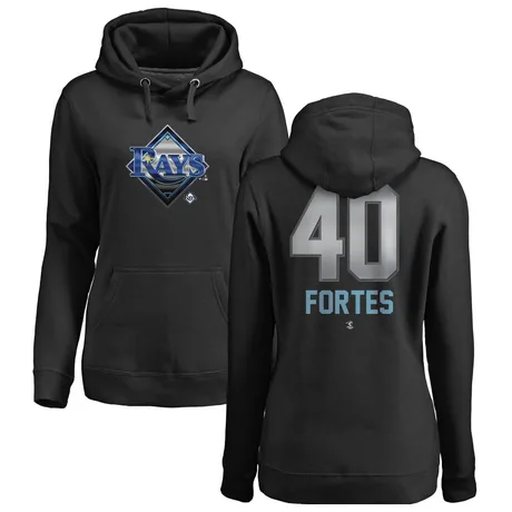 Women's Nick Fortes Black Midnight Mascot Pullover Hoodie