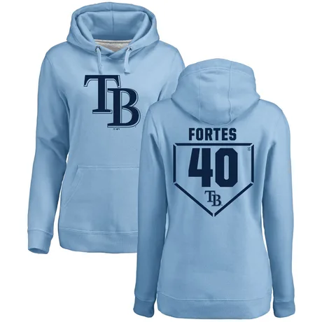 Women's Nick Fortes Light Blue RBI Pullover Hoodie
