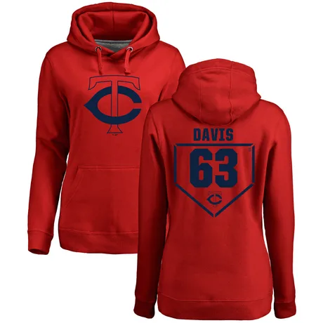 Women's Noah Davis Red RBI Pullover Hoodie