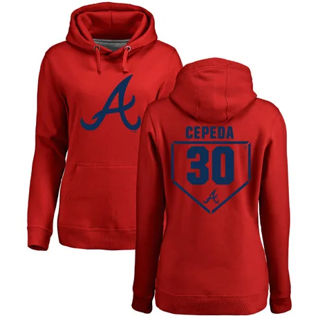 Women's Orlando Cepeda Red RBI Pullover Hoodie