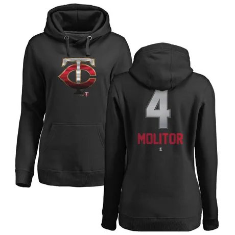 Women's Paul Molitor Black Midnight Mascot Pullover Hoodie