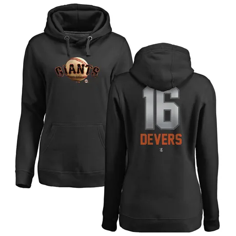 Women's Rafael Devers Black Midnight Mascot Pullover Hoodie