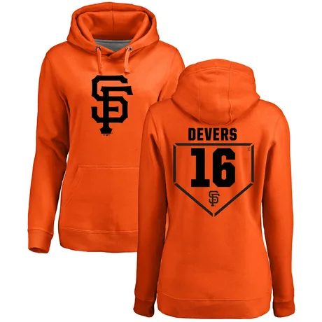 Women's Rafael Devers Orange RBI Pullover Hoodie