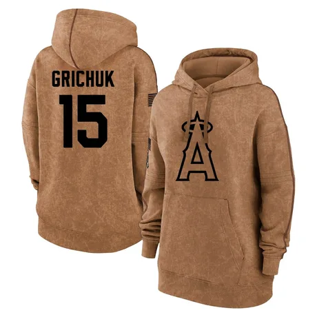 Women's Randal Grichuk Brown 2023 Salute to Service Pullover Hoodie
