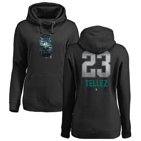 Women's Rowdy Tellez Black Midnight Mascot Pullover Hoodie