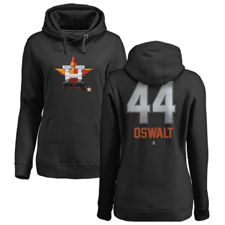 Women's Roy Oswalt Black Midnight Mascot Pullover Hoodie