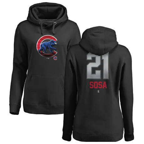 Women's Sammy Sosa Black Midnight Mascot Pullover Hoodie