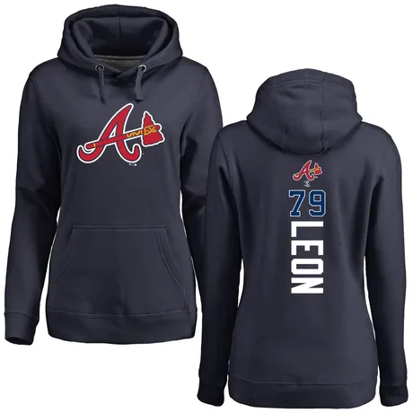 Women's Sandy Leon Navy Backer Pullover Hoodie