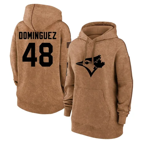 Women's Seranthony Dominguez Brown 2023 Salute to Service Pullover Hoodie