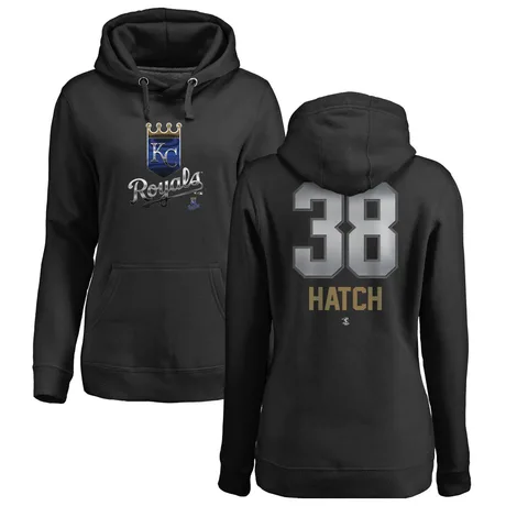 Women's Thomas Hatch Black Midnight Mascot Pullover Hoodie
