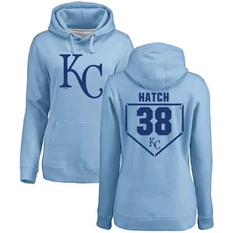 Women's Thomas Hatch Light Blue RBI Pullover Hoodie