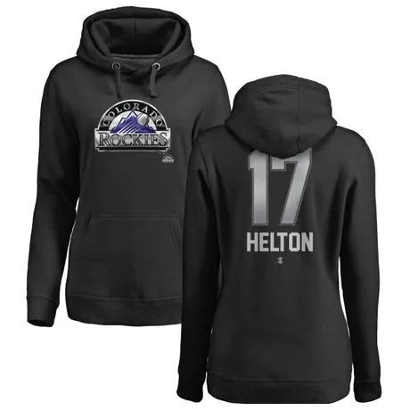 Women's Todd Helton Black Midnight Mascot Pullover Hoodie