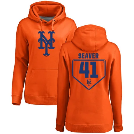 Women's Tom Seaver Orange RBI Pullover Hoodie