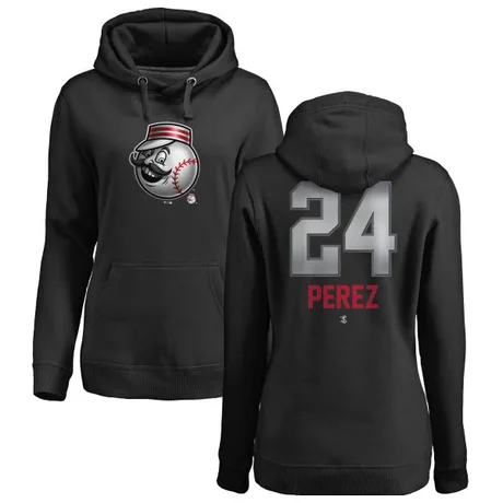 Women's Tony Perez Black Midnight Mascot Pullover Hoodie