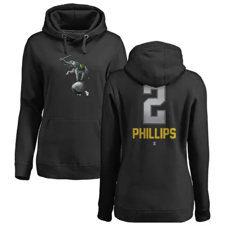 Women's Tony Phillips Black Midnight Mascot Pullover Hoodie