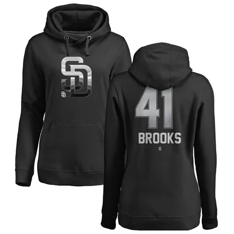 Women's Trenton Brooks Black Midnight Mascot Pullover Hoodie